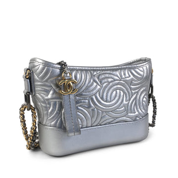 CHANEL Small CC Stitched CalBNkin Gabrielle Crossbody Bag