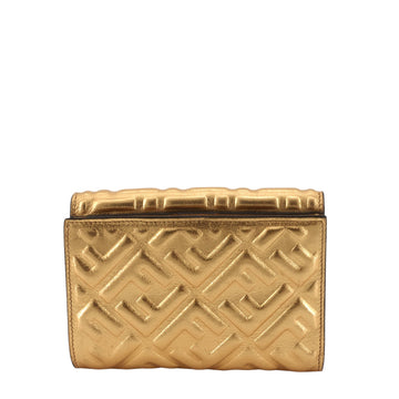 FENDI Continental Vitello Catalan Mirror Leather Bifold Wallet