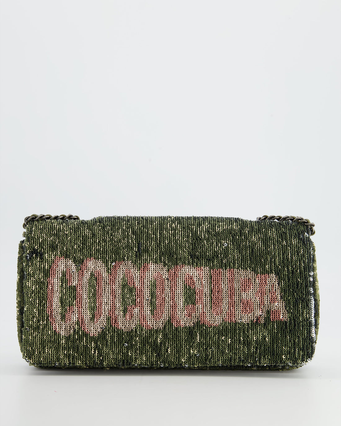 *Limited Edition* Pearl Street Bags Chanel Limited Edition Khaki Sequin Coco Cuba Bag