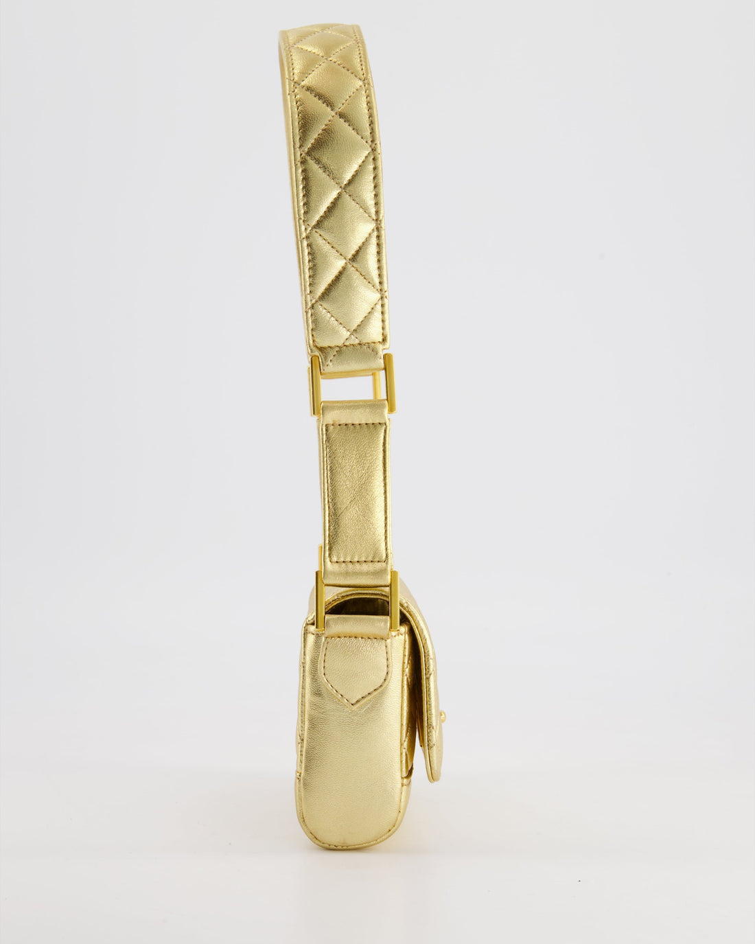 Chanel  Gold Quilted Mini Bag with 24K Gold Hardware