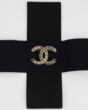 *HOT* Pearl Street Bags Chanel Large CC Pearls and Blue Crystals Brooch with Champagne Gold Hardware&nbsp;
