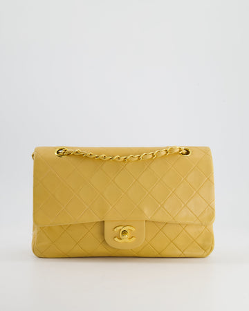 Pearl Street Bags Chanel  Beige Medium Double Flap Bag in Lambskin Leather with 24K Gold Hardware