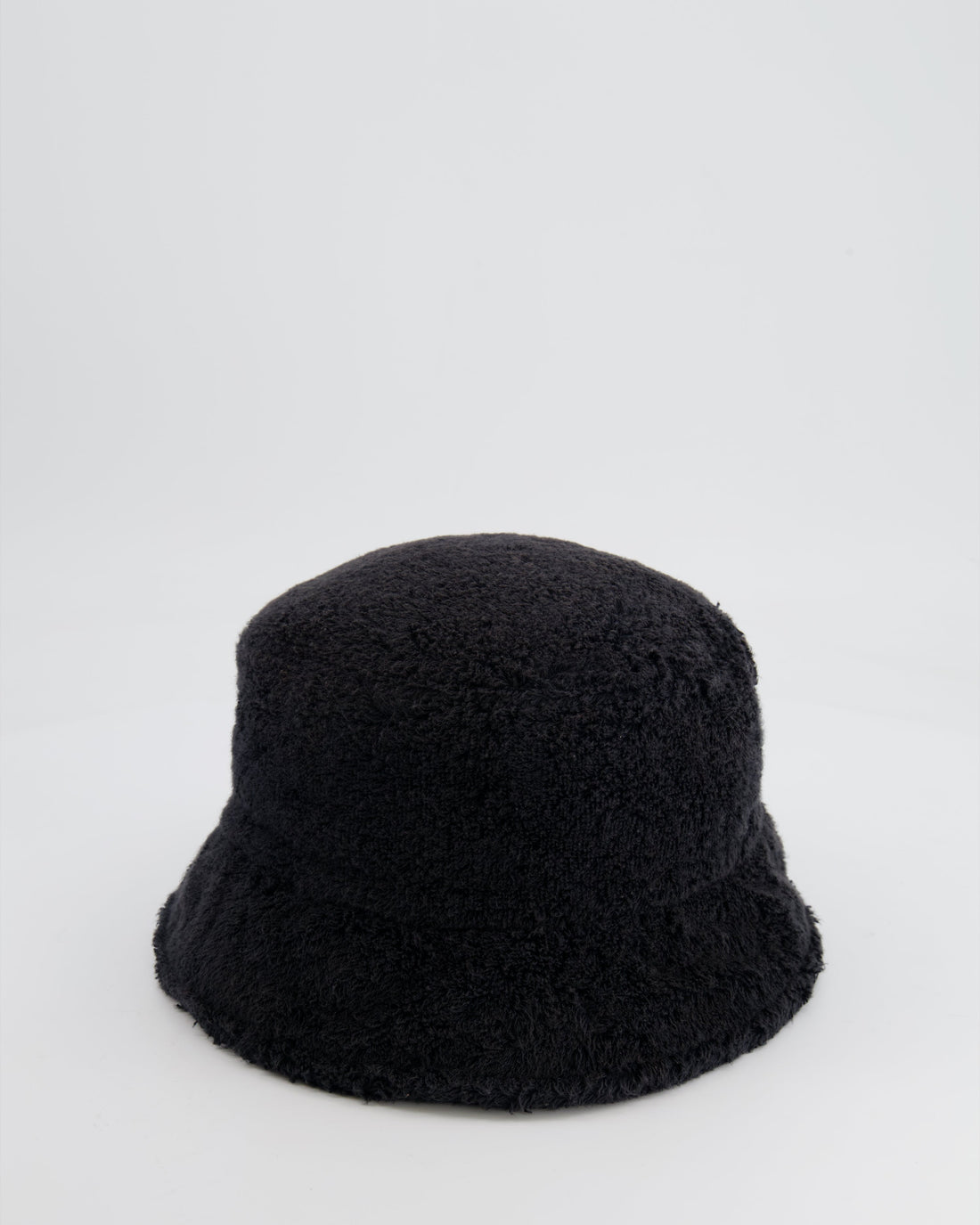 Pearl Street Bags Chanel Black Terry Towelling Bucket Hat with CC Logo Size L