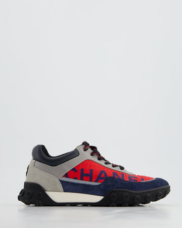 Pearl Street Bags Chanel Red and Blue Nylon Trainers Size EU 36