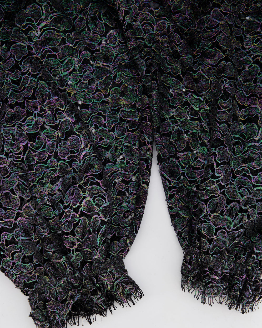 Pearl Street Bags Chanel Grey Metallic Floral Embroidered Jumpsuit Size FR 36 (UK 8)