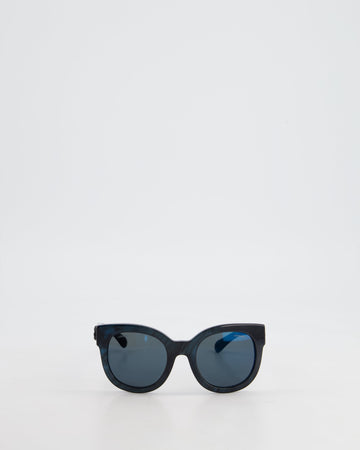 Pearl Street Bags Chanel Square Black, Navy Sunglasses with Black CC Detail