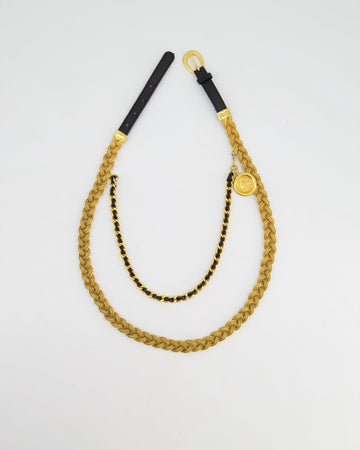 Top Quality Chanel 98/P  Gold Rope Belt with Medallion Chain Detail