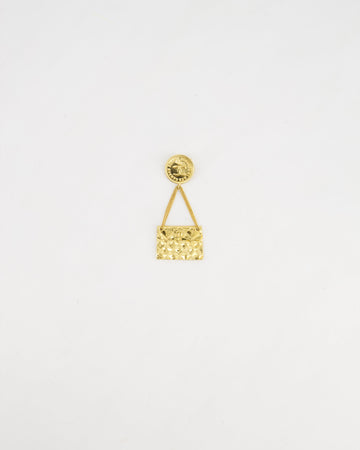 Pearl Street Bags Chanel 24 K Gold plated Brooch Pin With CC Detail