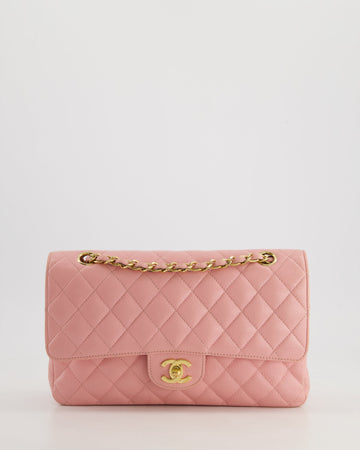 *HOT* Pearl Street Bags Chanel Bubblegum Pink  Classic Medium Double Flap Bag in Caviar Leather with 24K Gold Hardware