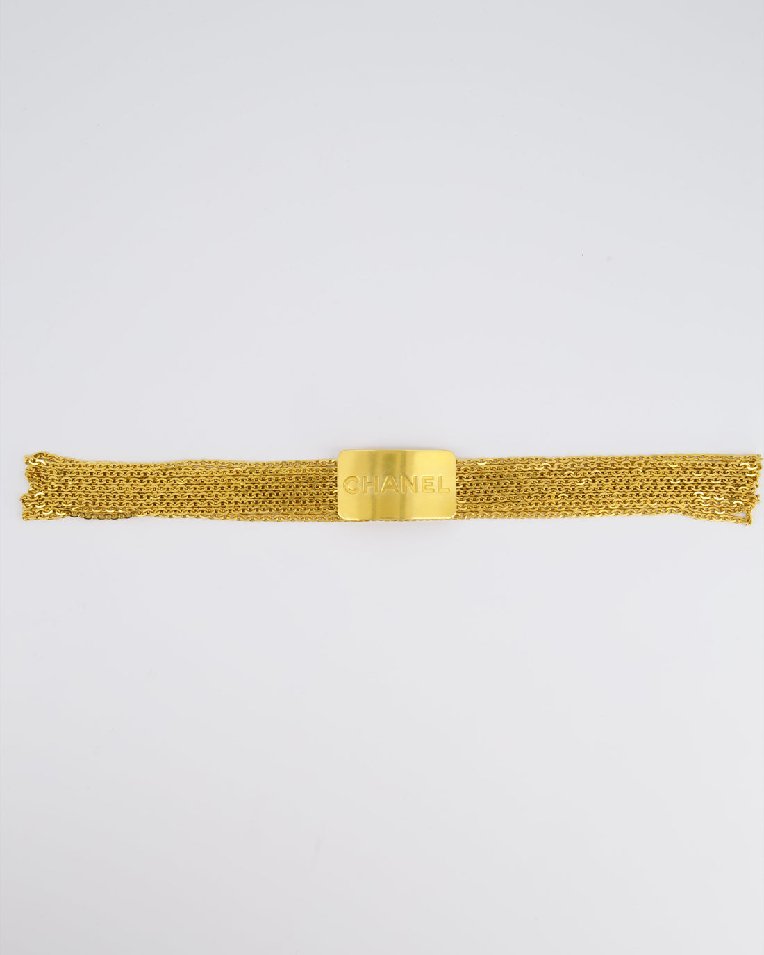 Pearl Street Bags Chanel  24K Gold Multiple Chain Layered Belt With Logo Buckle Detail Size 75cm