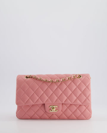 Pearl Street Bags Chanel Pink Medium Double Flap Bag in Lambskin Leather with Gold Hardware RRP ¬£8,850