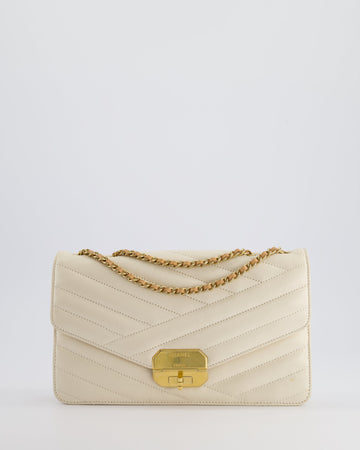 Pearl Street Bags Chanel Cream Gabrielle Quilted Calfskin Bag with Antique Gold Hardware