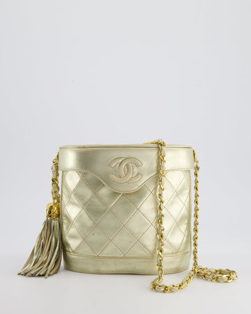 Top Quality Chanel Gold  Lambskin Leather Small Binocular Bag with 24K Gold Hardware