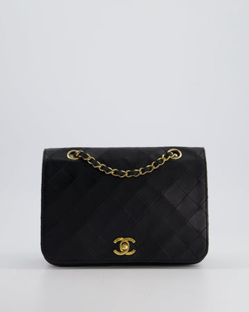 Pearl Street Bags Chanel  Black Matelasse Single Flap Bag in Lambskin Leather with Gold Hardware