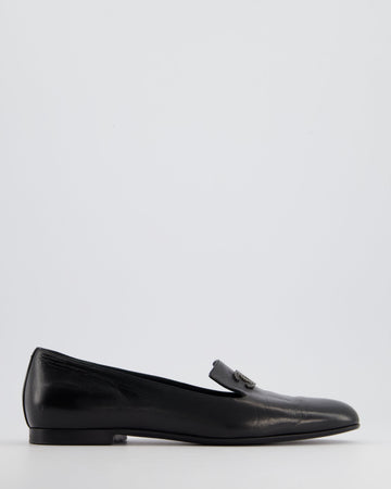 Pearl Street Bags Chanel Black CC Lambskin Loafers Size EU 38