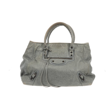 Balenciaga Sunday Shoulder Bag in Blue Leather