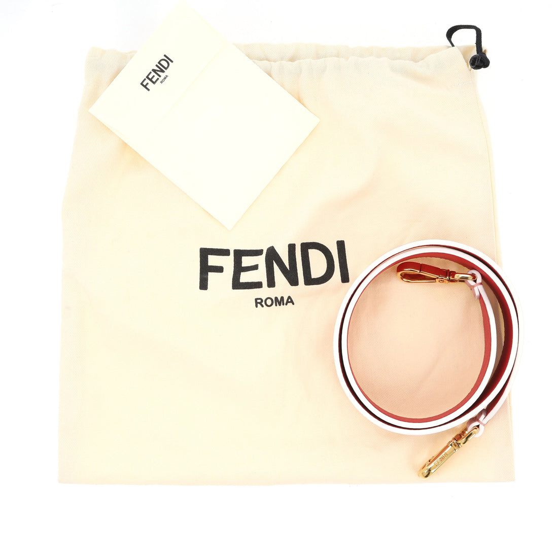 FENDI Shoulder Strap in Multicolor Leather