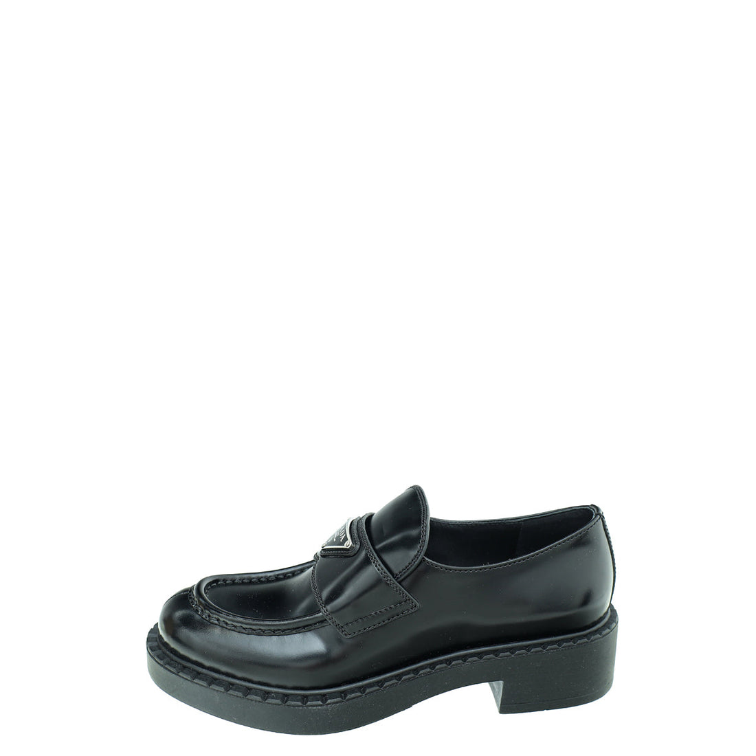 Prada Chocolate Brushed Loafers 36.5