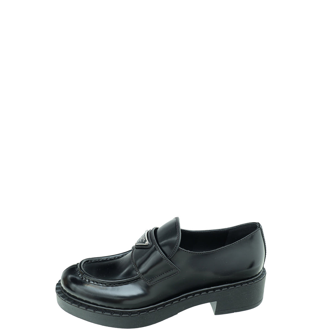 Prada Chocolate Brushed Loafers 38.5