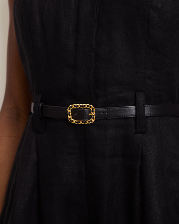 *RARE* Pearl Street Bags Chanel Collectors Weaved Chain Buckle Belt with Logo Detail Size 70c,