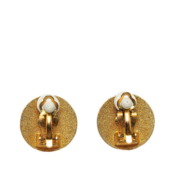 CHANEL CC Clip On Earrings Costume Earrings