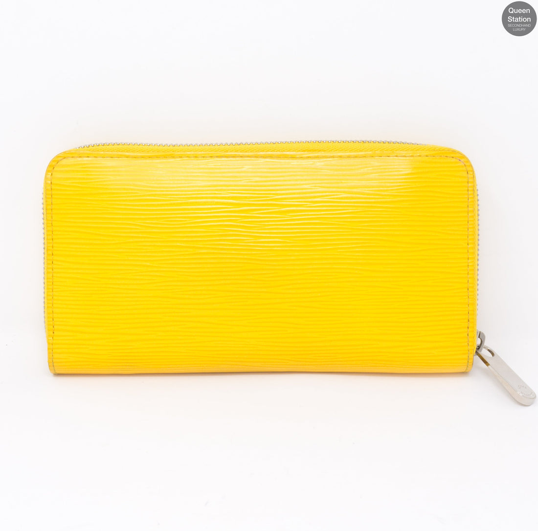 Louis-vuitton Zippy Yellow Epi Leather Wallet