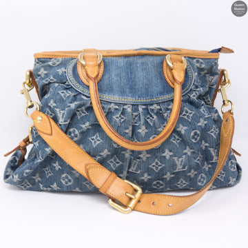 Louis-vuitton Neo Cabby MM Blue Denim