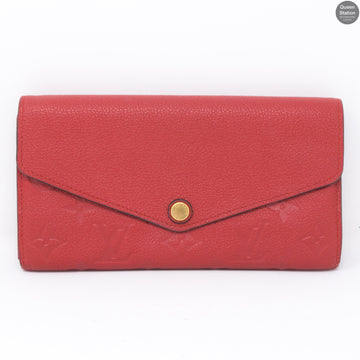 Louis-vuitton Sarah Wallet Scarlet Monogram Empreinte