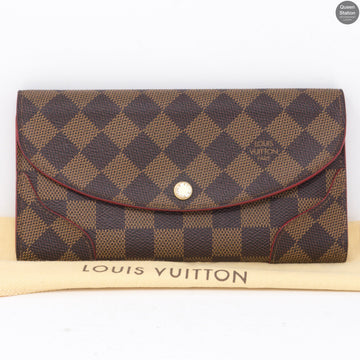 Louis-vuitton Caissa Wallet Damier Ebene Red