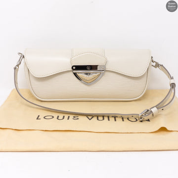 Louis-vuitton Montaigne Pochette White Epi