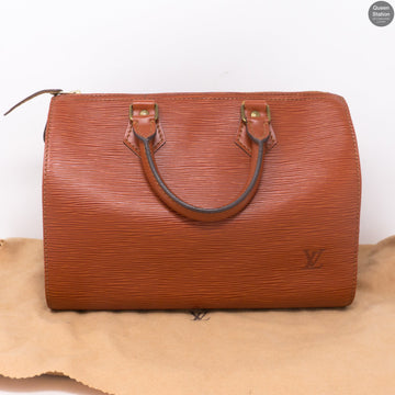 Louis-vuitton Speedy 25 Brown Epi Leather
