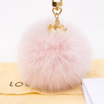 Louis-vuitton Fuzzy Bubble Bag Charm Light Pink