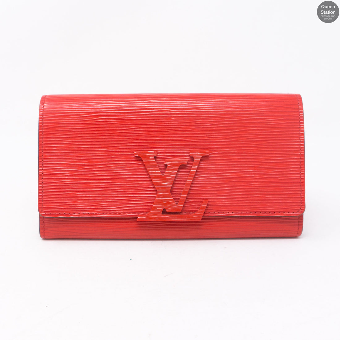 Louis-vuitton Louise Wallet Red Epi Leather