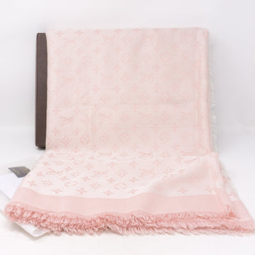 Louis-vuitton Pink Monogram Denim Shawl