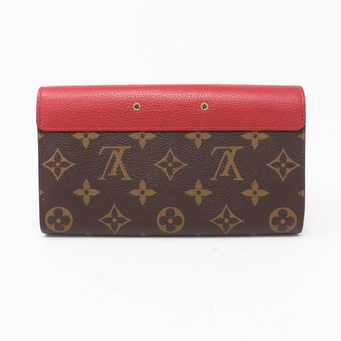 Louis-vuitton Pallas Wallet Monogram Red Leather