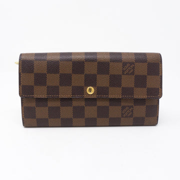 Louis-vuitton Sarah Long Wallet Damier Ebene