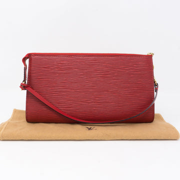 Louis-vuitton Pochette Accessoires Red Epi Leather