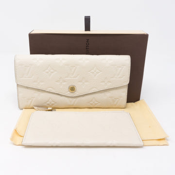 Louis-vuitton Curie Wallet Monogram Empreinte White