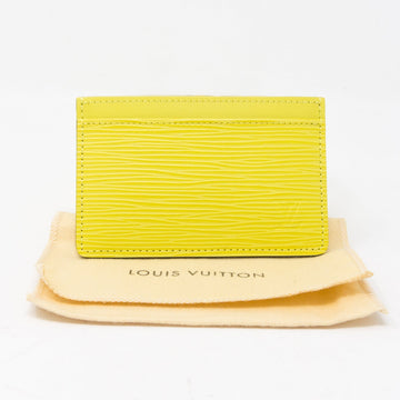 Louis-vuitton Card Holder Pistachio Epi Leather