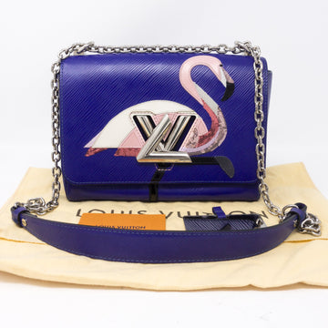 Louis-vuitton Twist MM Flamingo Blue Epi Leather