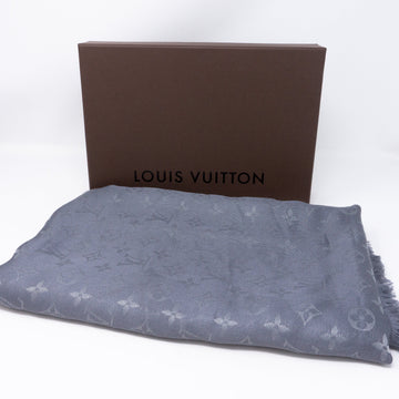 Louis-vuitton Monogram Shine Shawl Charcoal Gray