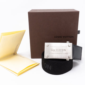Louis-vuitton Bengale Inventeur Belt Black 85 cm