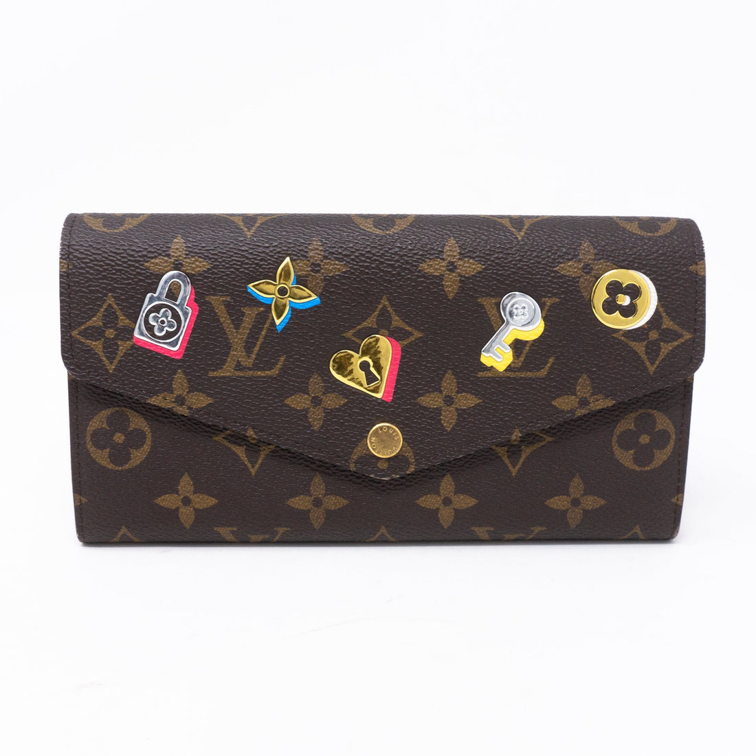 Louis-vuitton Sarah Wallet Monogram Love Lock