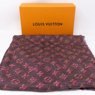 Louis-vuitton Monogram Damier Shawl Pop Pink