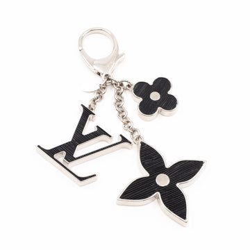 Louis-vuitton Fleur d'Epi Key Charm Black Silver