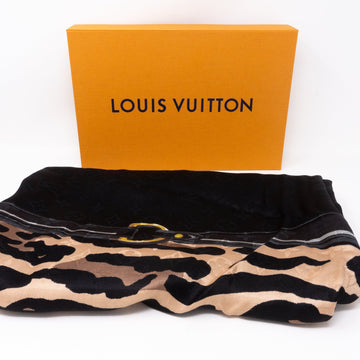 Louis-vuitton Monogram Shawl Leogram Black
