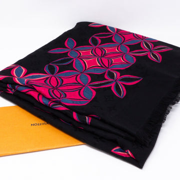 Louis-vuitton Monogram Shawl Flowergram Black