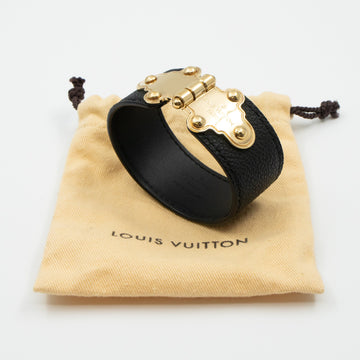 Louis-vuitton Save It Bracelet Black Leather