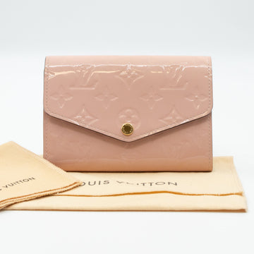 Louis-vuitton Sarah Compact Wallet Vernis Rose Ballerine