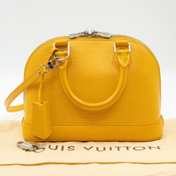 Louis-vuitton Alma BB Yellow Epi Leather